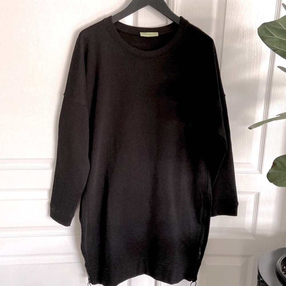Versace Jeans Collection Black Crew Neck Sweater